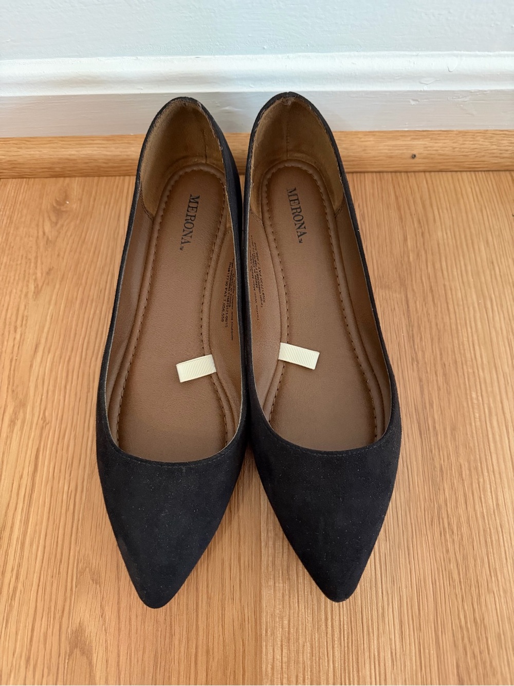 Merona Black Pointed Toe Flats